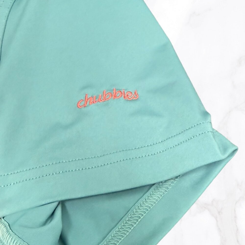 Chubbies Men's‎ Teal Palmer 3 Button Polo Shirt, Size XL - Picture 5 of 7